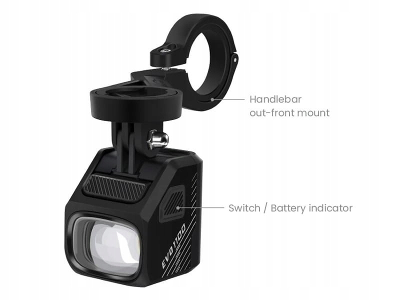 Přední světlo Magicshine Evo 1100 Black, 1100 lumenů