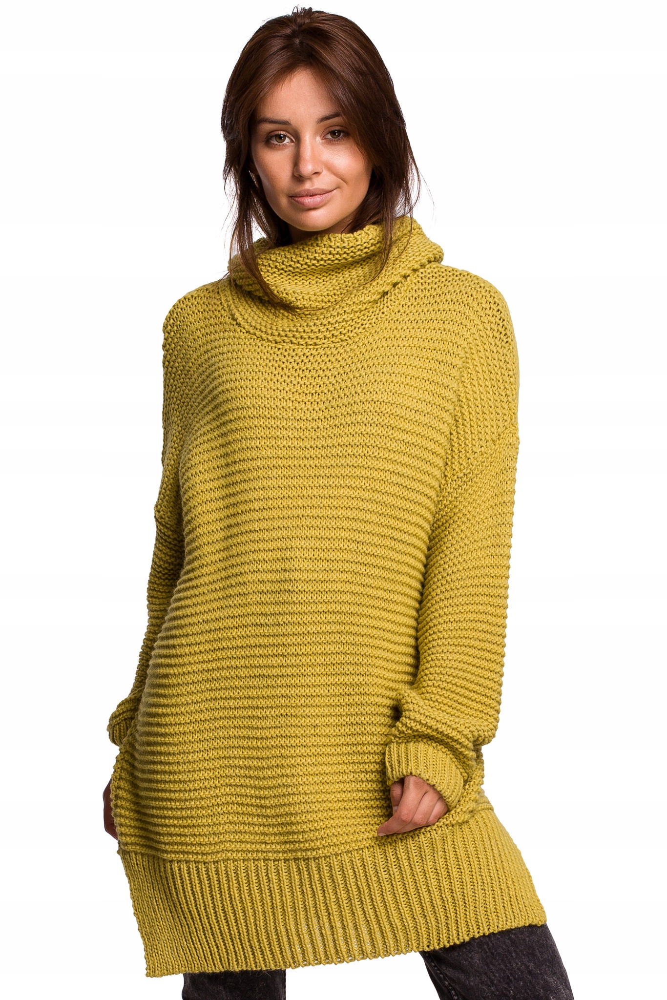 

Sweter Z Golfem Oversize W Pastelowych Kolorach