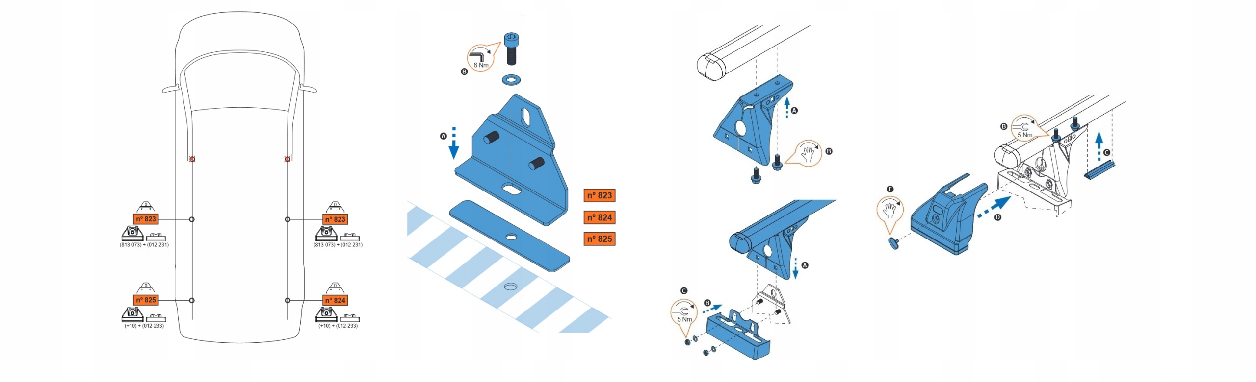 Bagażnik dachowy CRUZ Peugeot Partner II 2008-2018 Kolor czarny