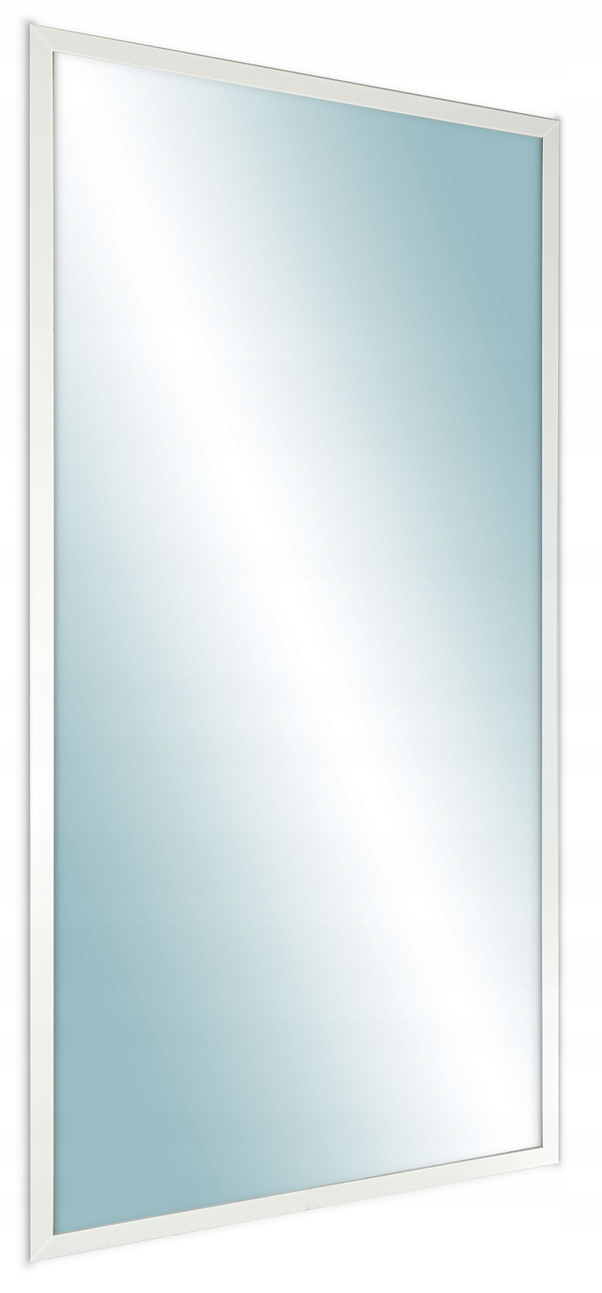 

Lustro w ramie 180x50 nowoczesne wąska rama biała