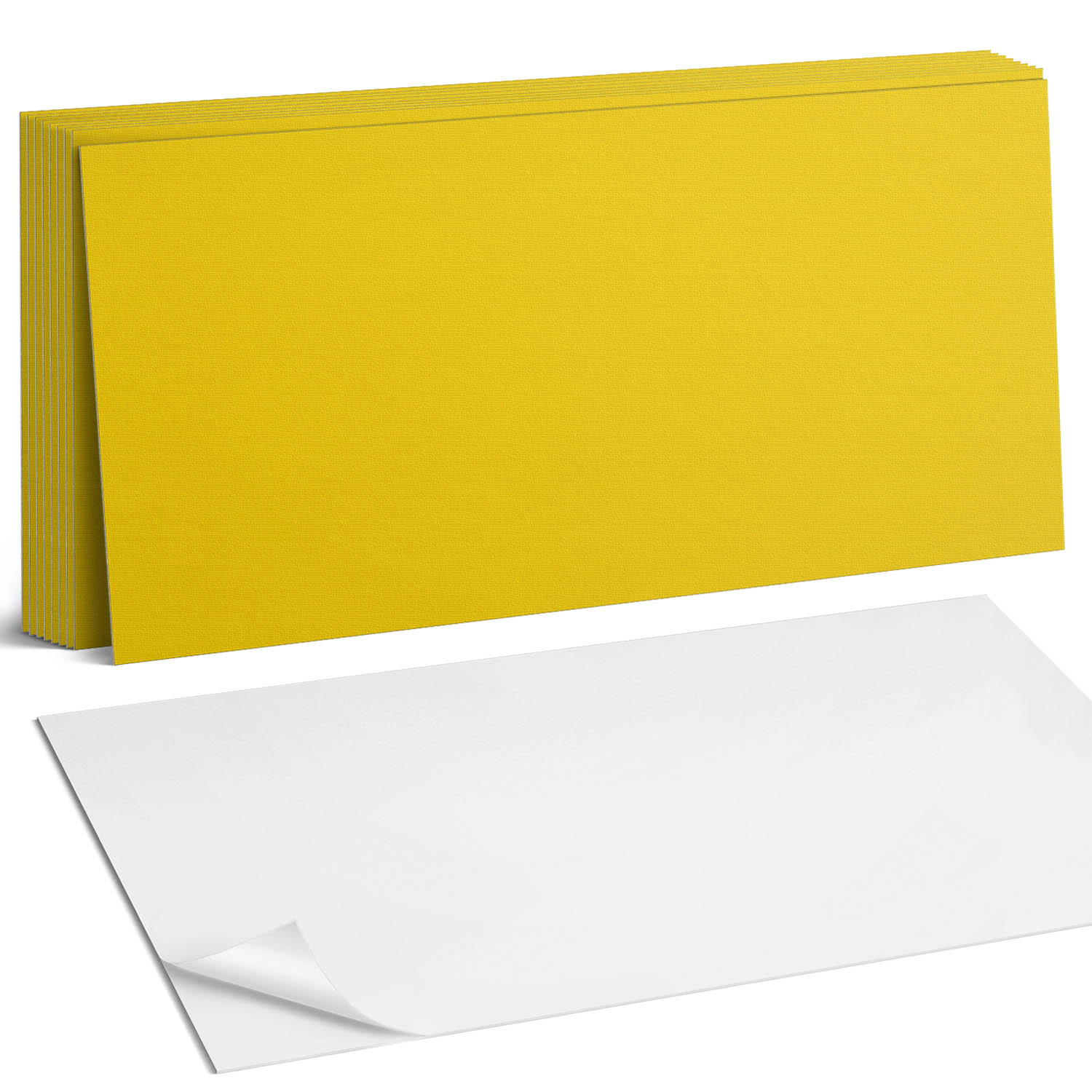 Sada vinylových dlaždic Snadná montáž Teplý odstín žluté barvy 10 x 40 x 20 cm