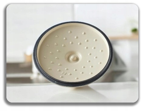 BUYDEEM Emaliowane naczynie żeliwne 2,9L, CP521, White Blue — 8