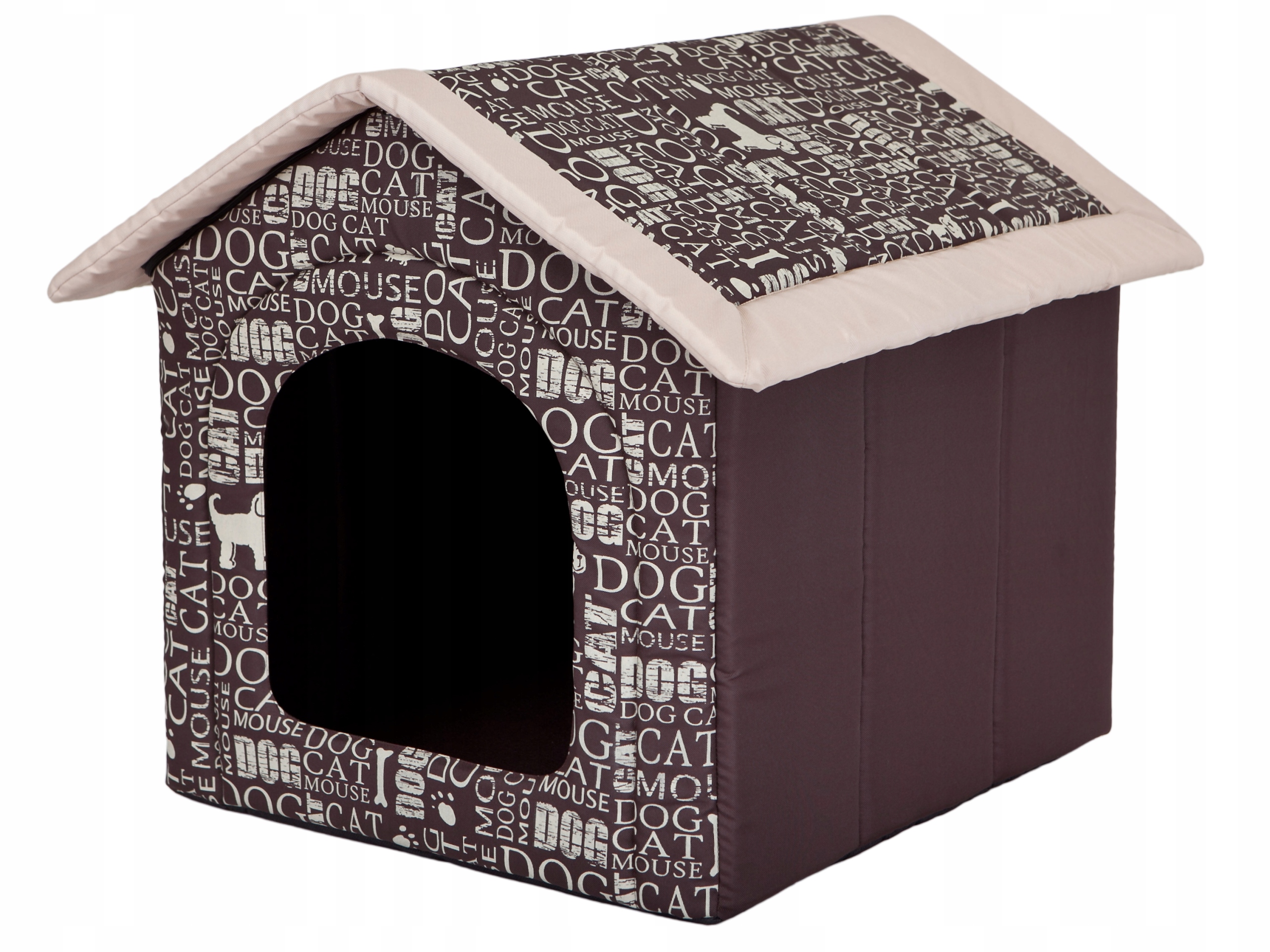 

Hobbydog domek Buda Brąz w Napisy 52x46x53cm - R3