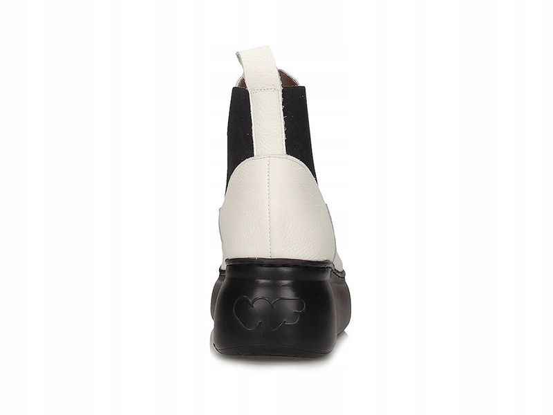 Białe botki na platformie Wonders A-2604 37 Rozmiar 37