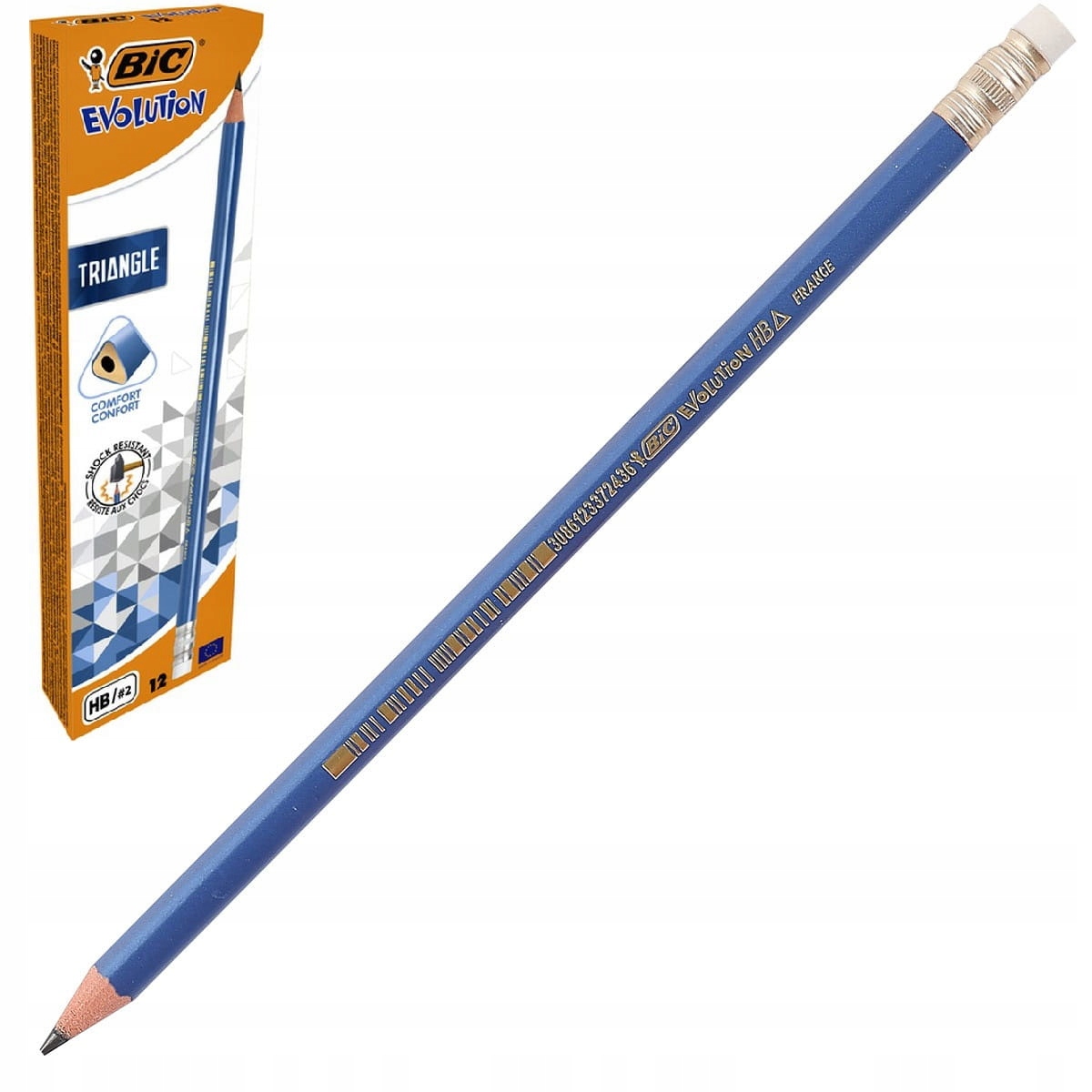 

Bic Ołówek trójkątny z gumką Evolution Triangle Hb