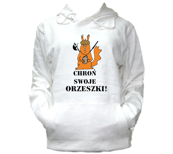 

L Bluza Kaptur Męska Wiewiórki Chroń Orzeszki