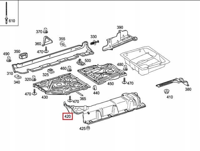threshold chassis left front MERCEDES W168 1.7 CDI M / A1686101908