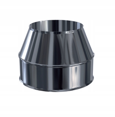 ZAKOŃCZENIE USTNIKOWE RURY DWUŚCIENNEJ Ø 130 Kwaso-Żaroodporny KOMIN