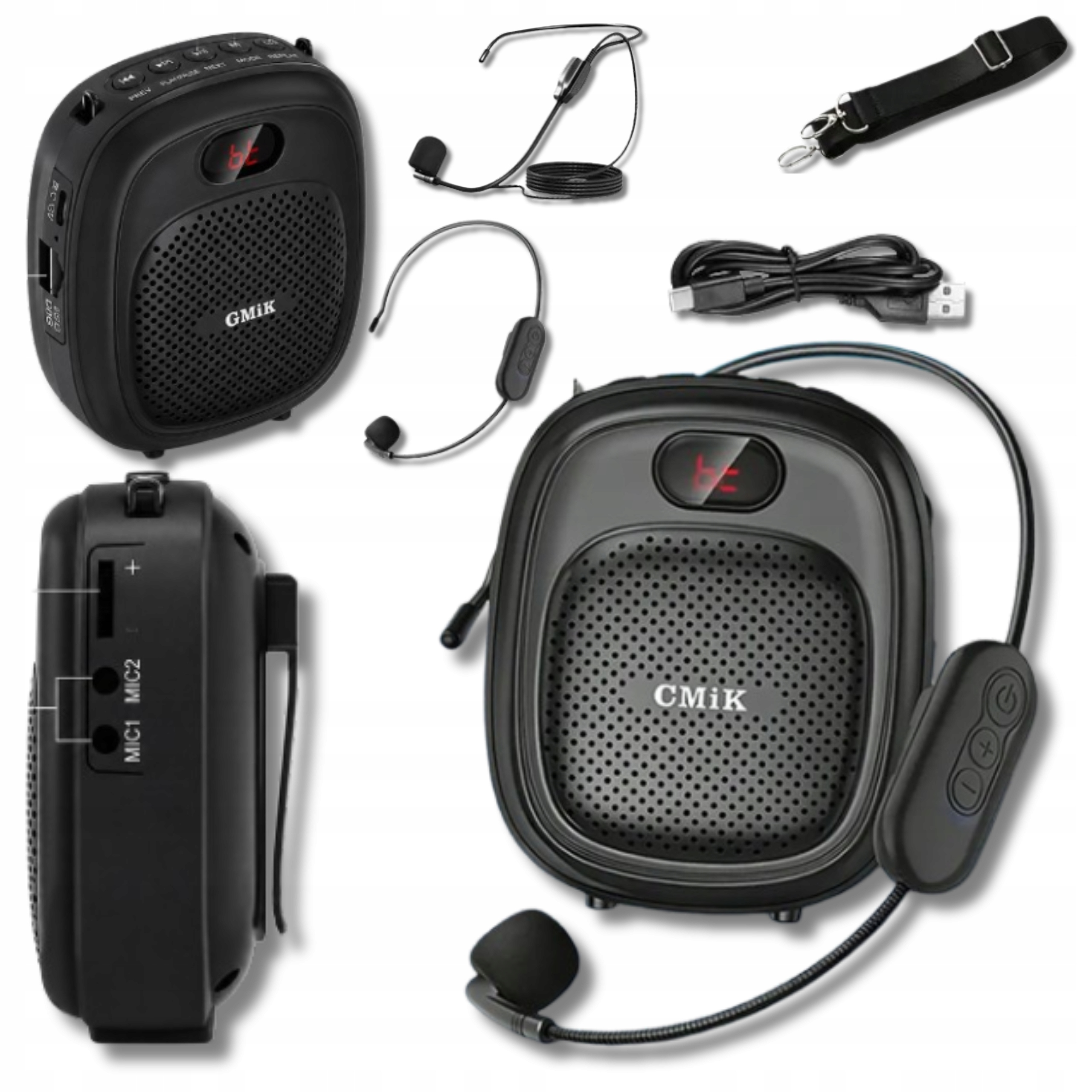 Zesilovač hlasu pro učitele CMiK 10W Bluetooth Silný