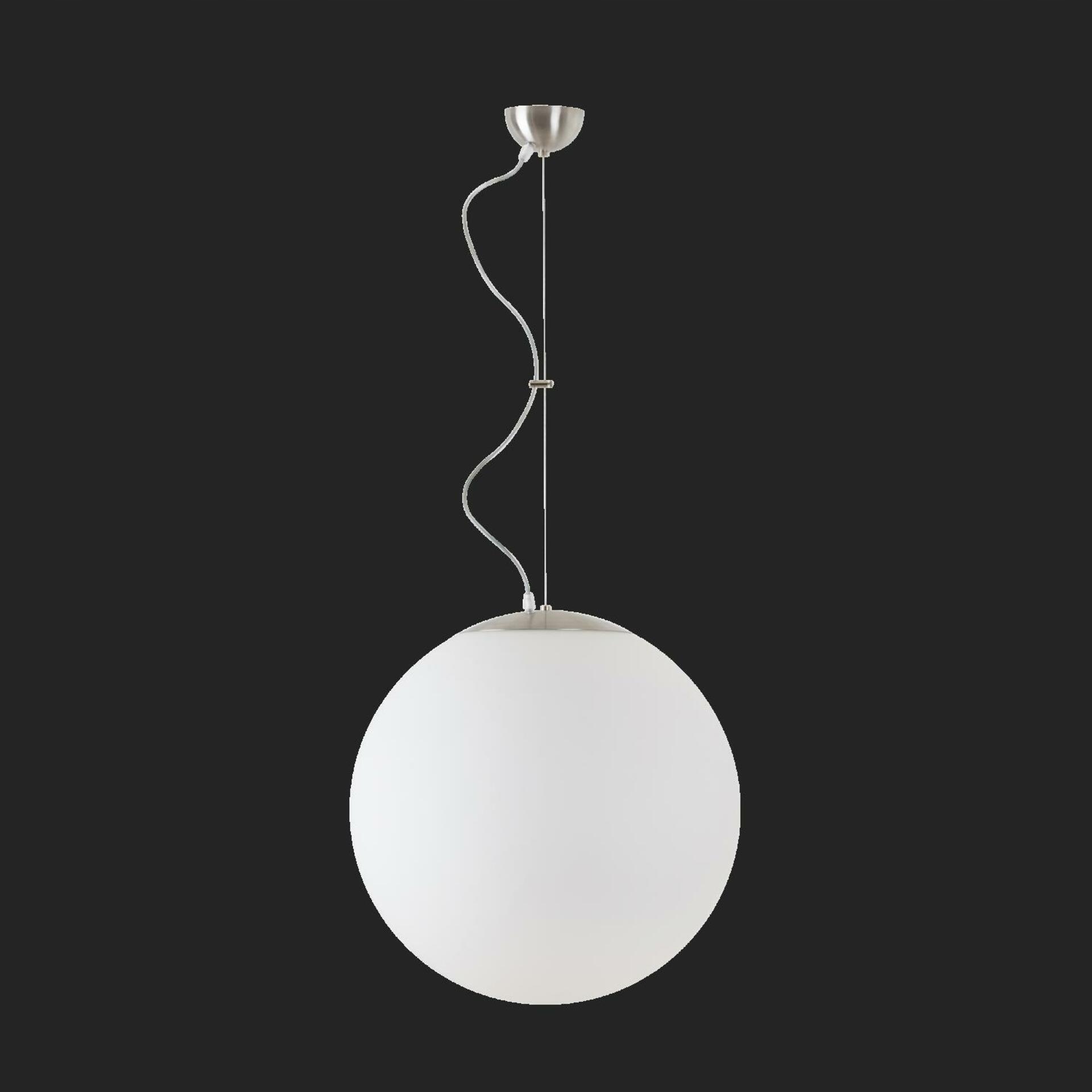 Osmont 60308 Adria L4 závesné sklenené svietidlo nerez brúsená biela IP40