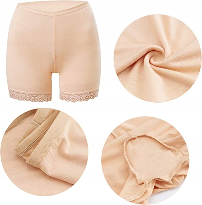 GŁADKIE ULTRACIENKIE BERMUDY SPODENKI POD SUKIENKĘ Wzór dominujący bez wzoru