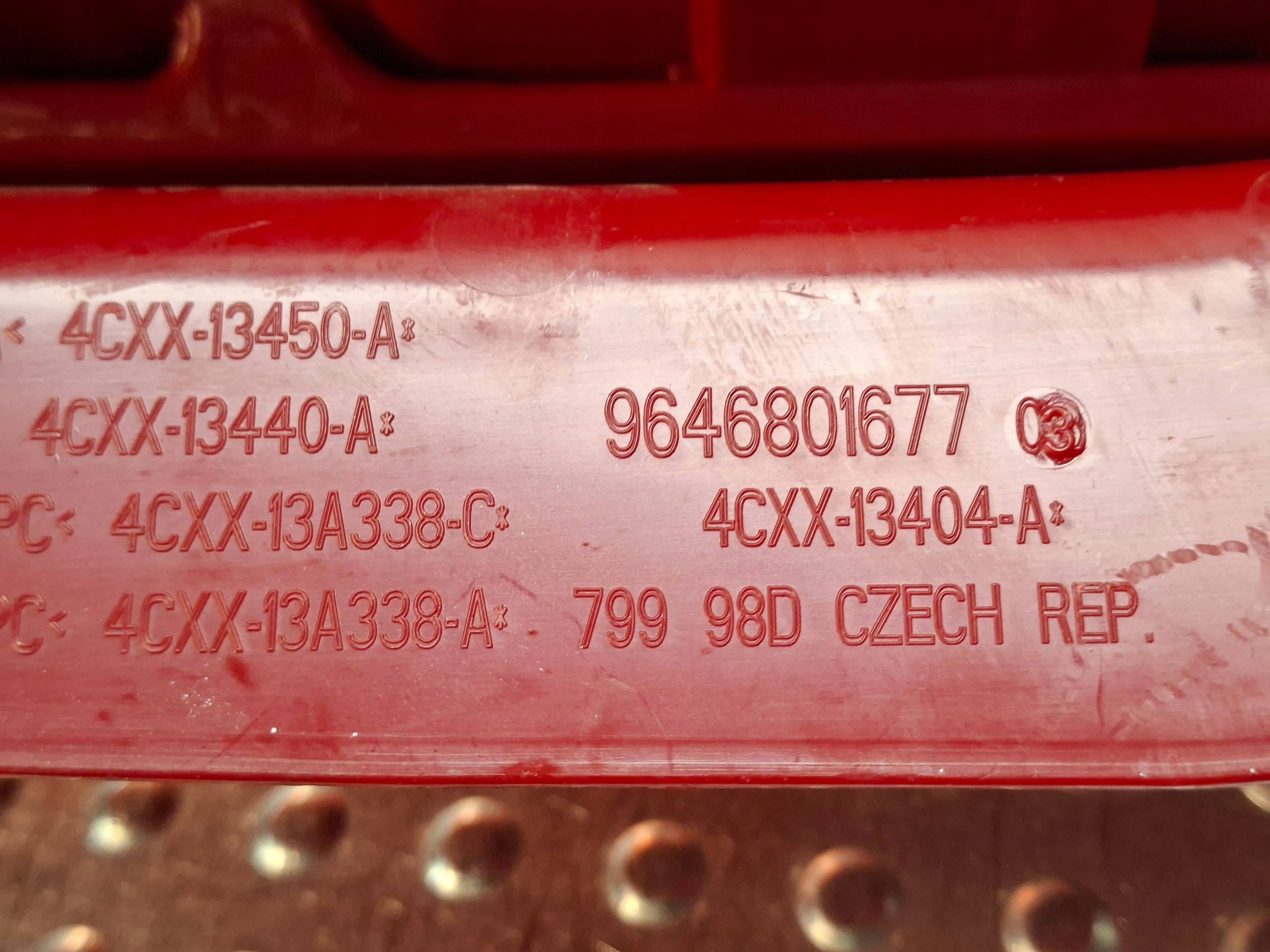 light rear right 9646801677 CITROEN C4 COUPE 2004