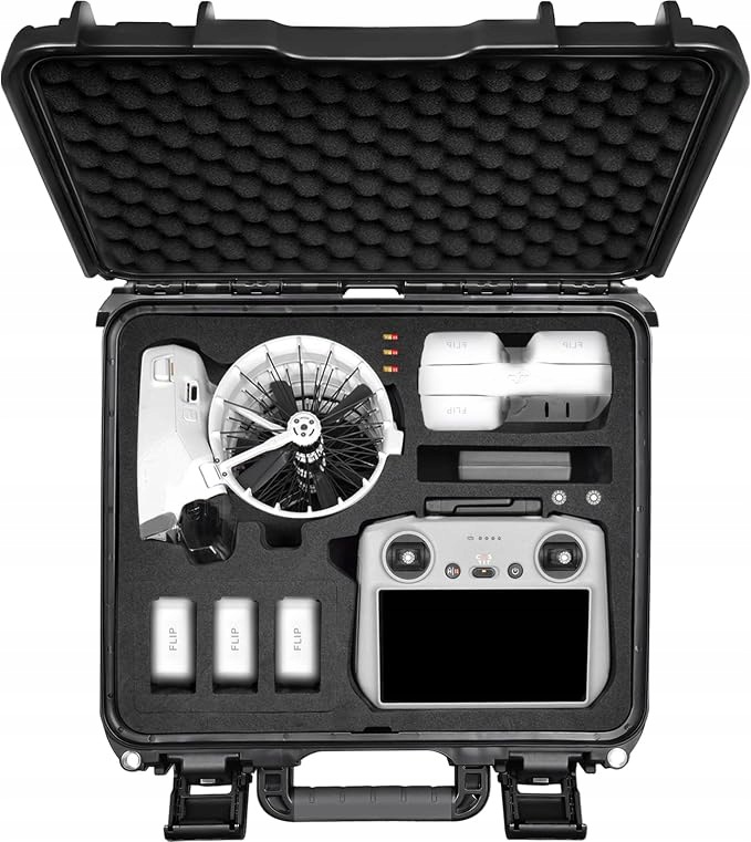 Lekufee Přenosná voděodolná a tvrdá taška pro Dji Flip Fly More Combo R1