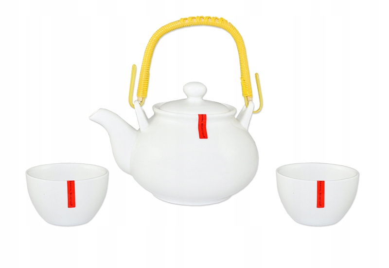 Komplet do herbaty Shiroi czajniczek 500 ml 2 kubki Box