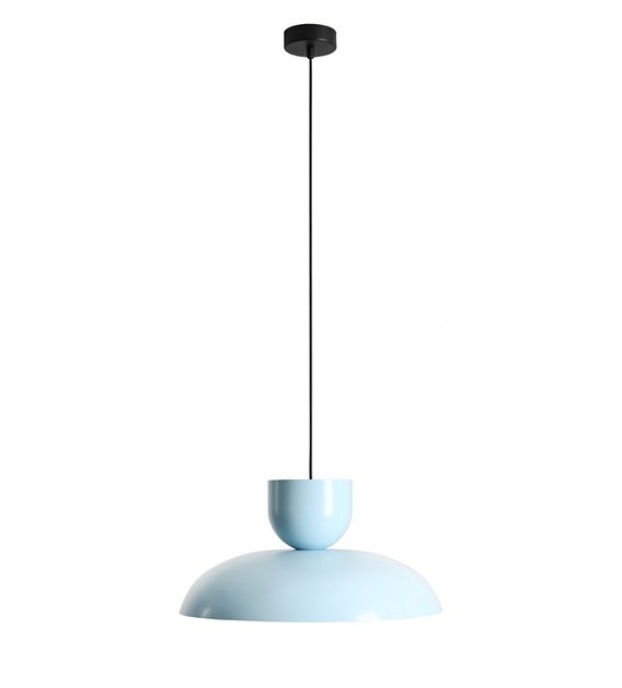 Ella lampa wisząca 1xE27 Dark Baby Blue Aldex