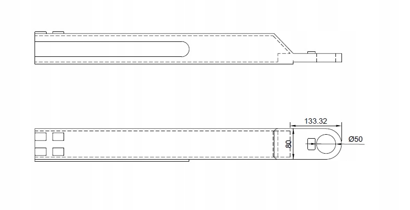 Ramiona długie do podnośnika dwukolumnowego uniwersalne 4 tony Marka bez marki