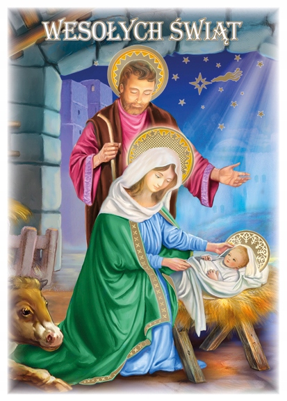 POCZTÓWKA KARTKA Boże Narodzenie ŚWIĘTA 1 SZTUKA