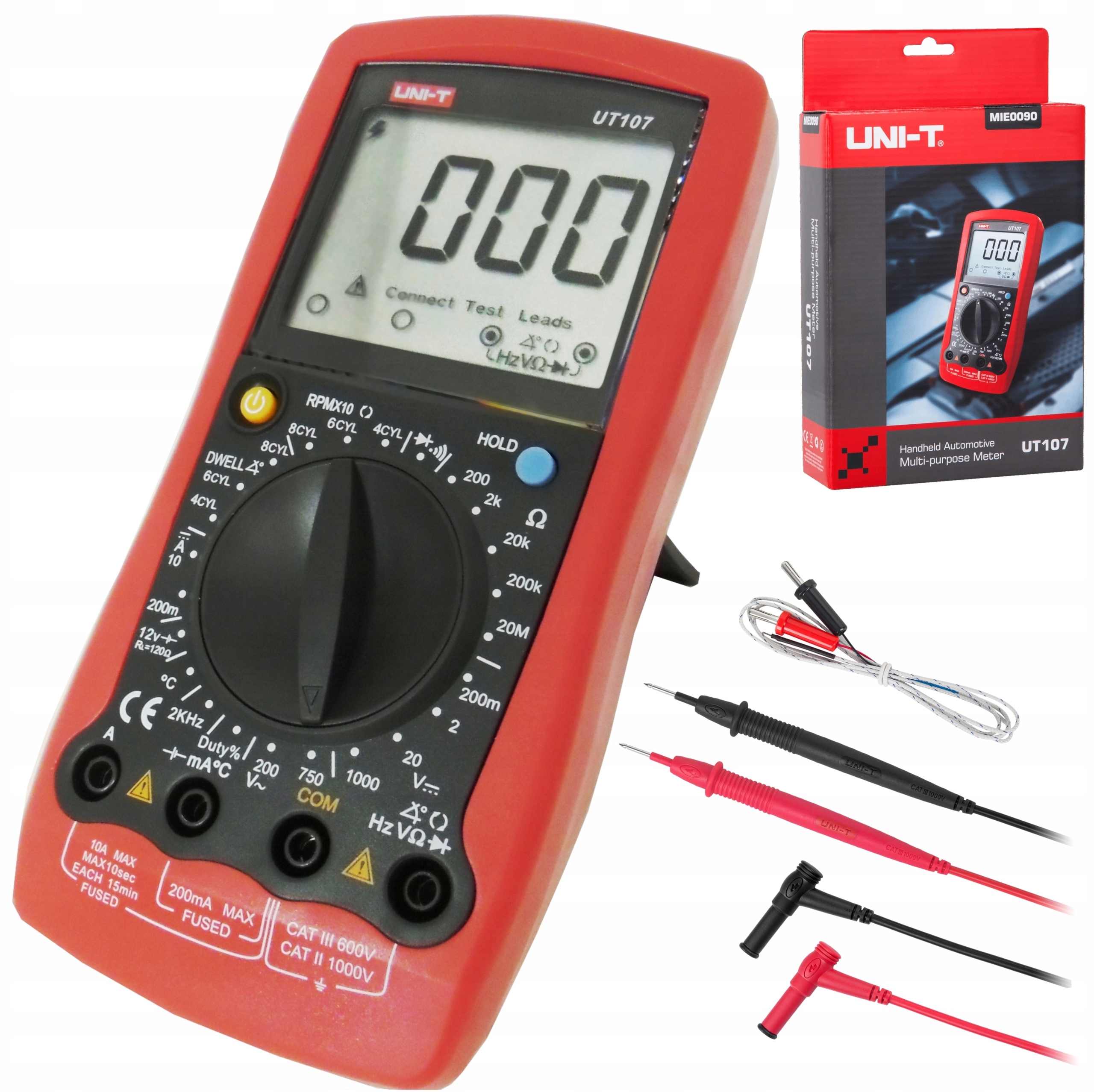 Samochodowy miernik uniwersalny Uni-T UT107