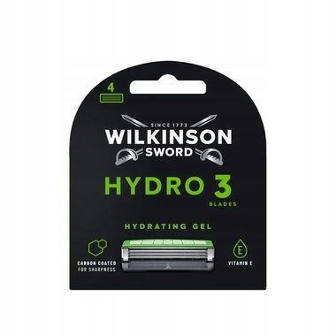 Výměnné hlavice Wilkinson Hydro 3 Black Edition 4 ks