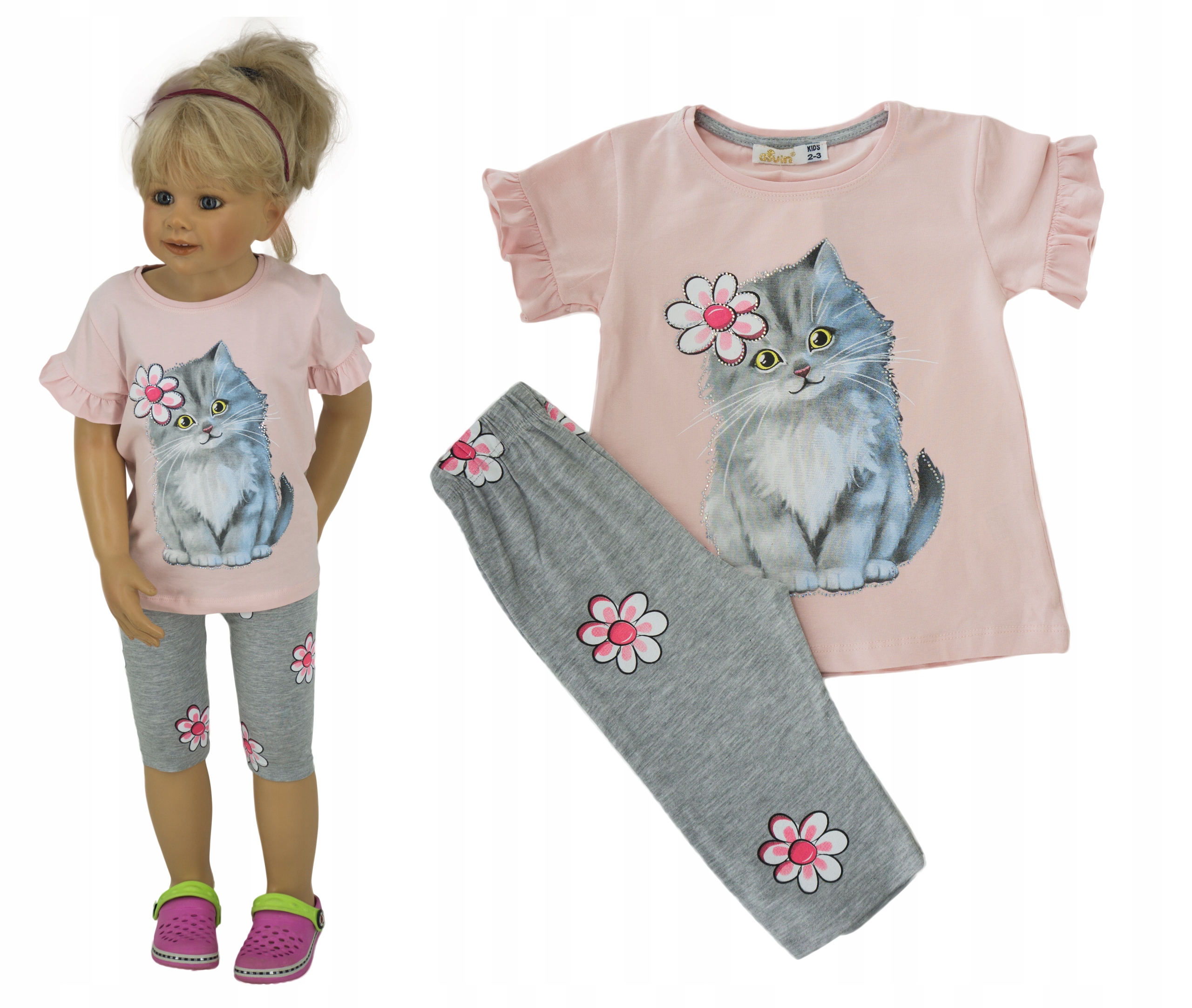 

Komplet bluzka + legginsy P0286A rozmiar 104