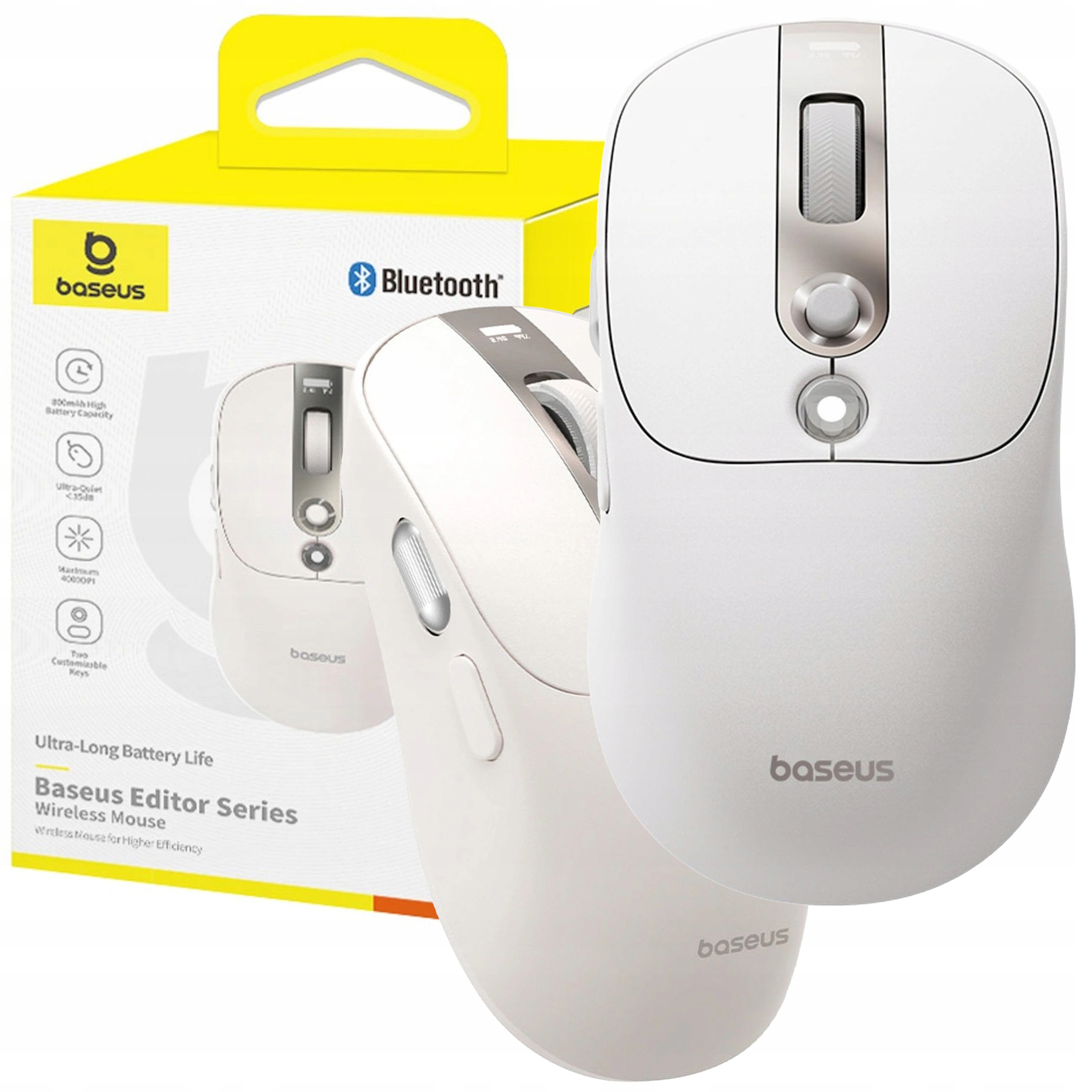 Baseus Bezdrátová Myš Bluetooth Akumulátor 800 mAh Indikátor Oled Usb-c