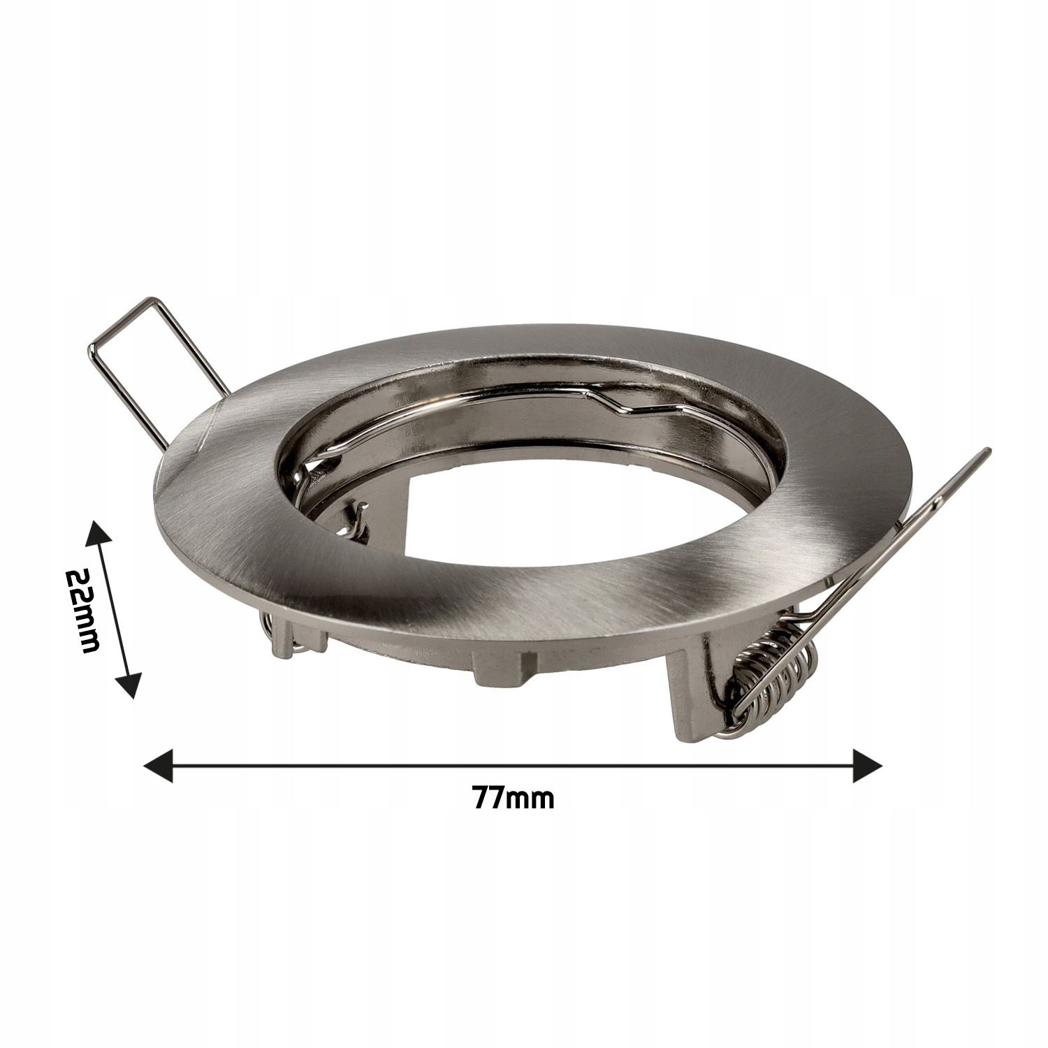 Oprawa Sufitowa Halogenowa Chrom Mat Okrągła ODLEW Rodzaj sufitowa wpuszczana