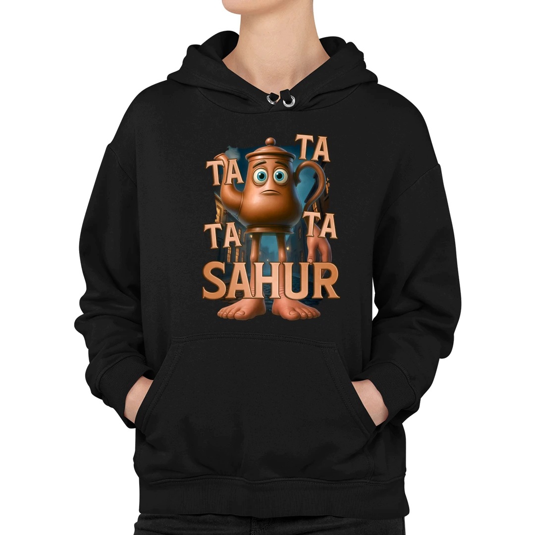 Ta Ta Ta Sahur Italian Brain Rot chodící dámská konvice mikina XL