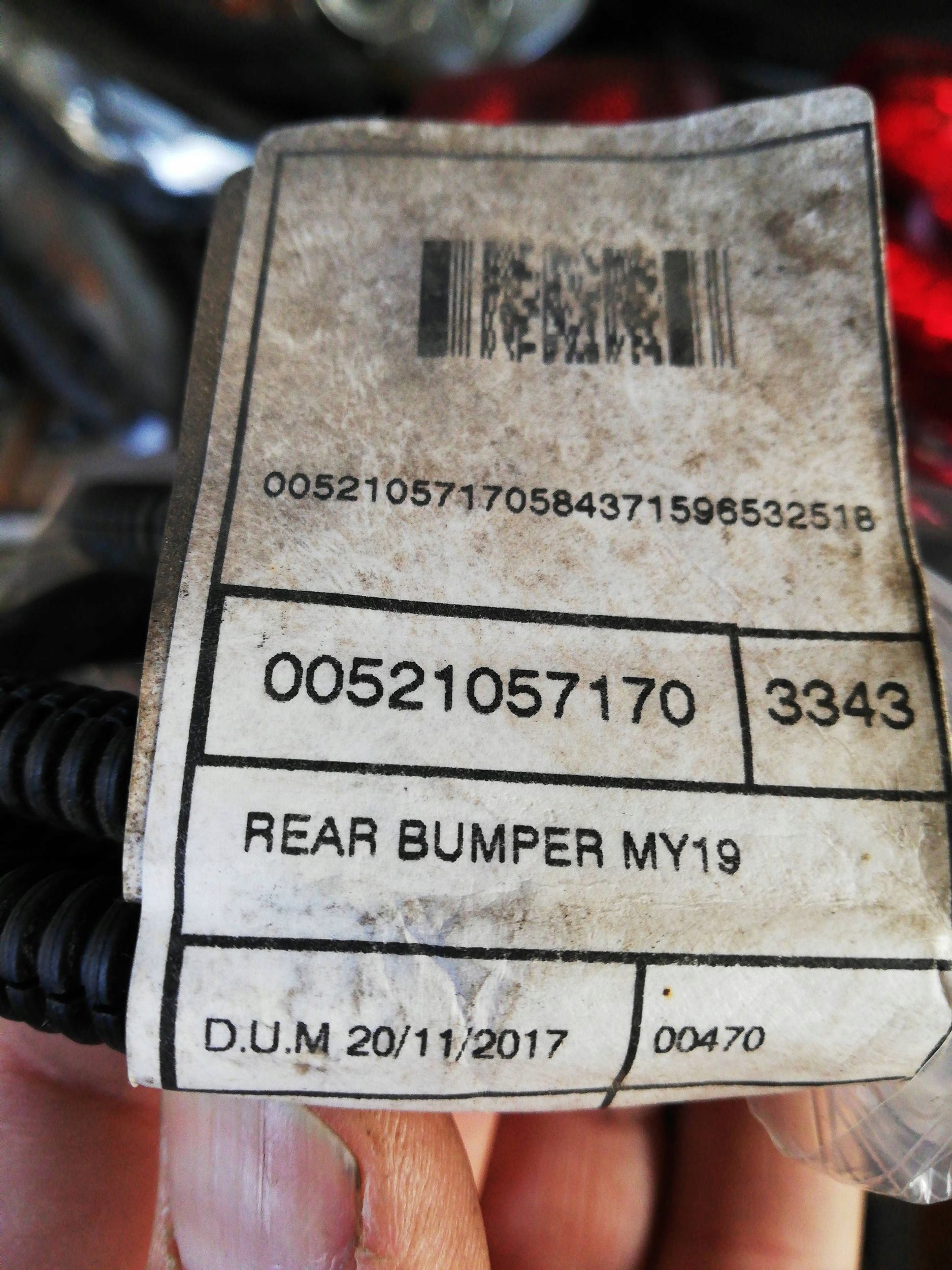 bundle PDC rear part Fiat 500X 008315