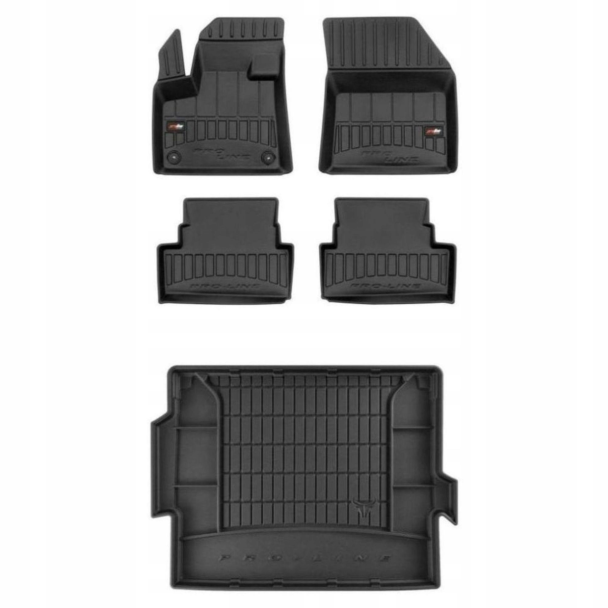 Gumová sada 3D koberčekov a rohoží pre Opel Grandland X od roku 2017, horná podlaha