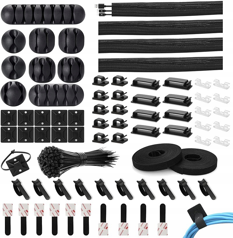 

Zestaw Organizer Uchwyt Klips do Maskownica Kabli