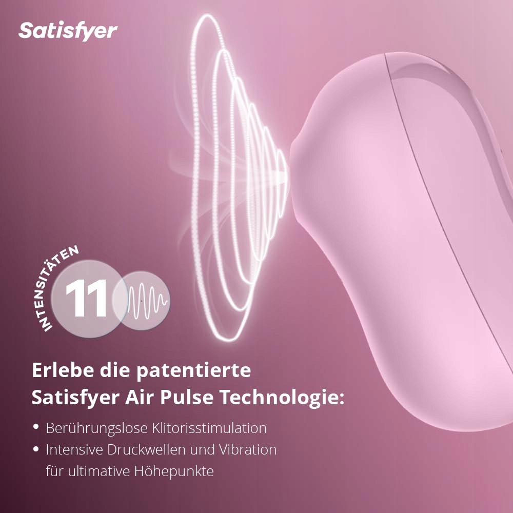 SATISFYER Cotton Candy Wibrator Powietrzny i Klitoralny 11 Trybów Drgań — miniatura 2