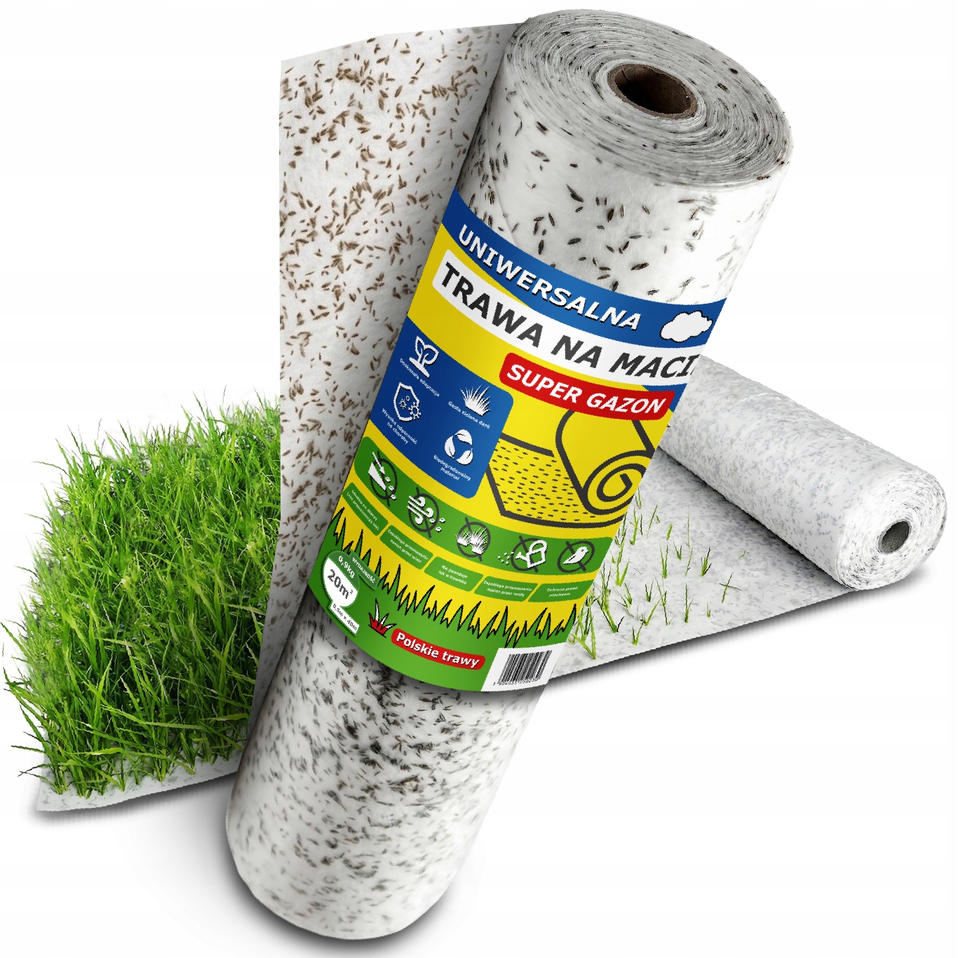 TRAWA NA ROLCE 100m2 TRAWNIK Z ROLKI NASIONA NA MACIE