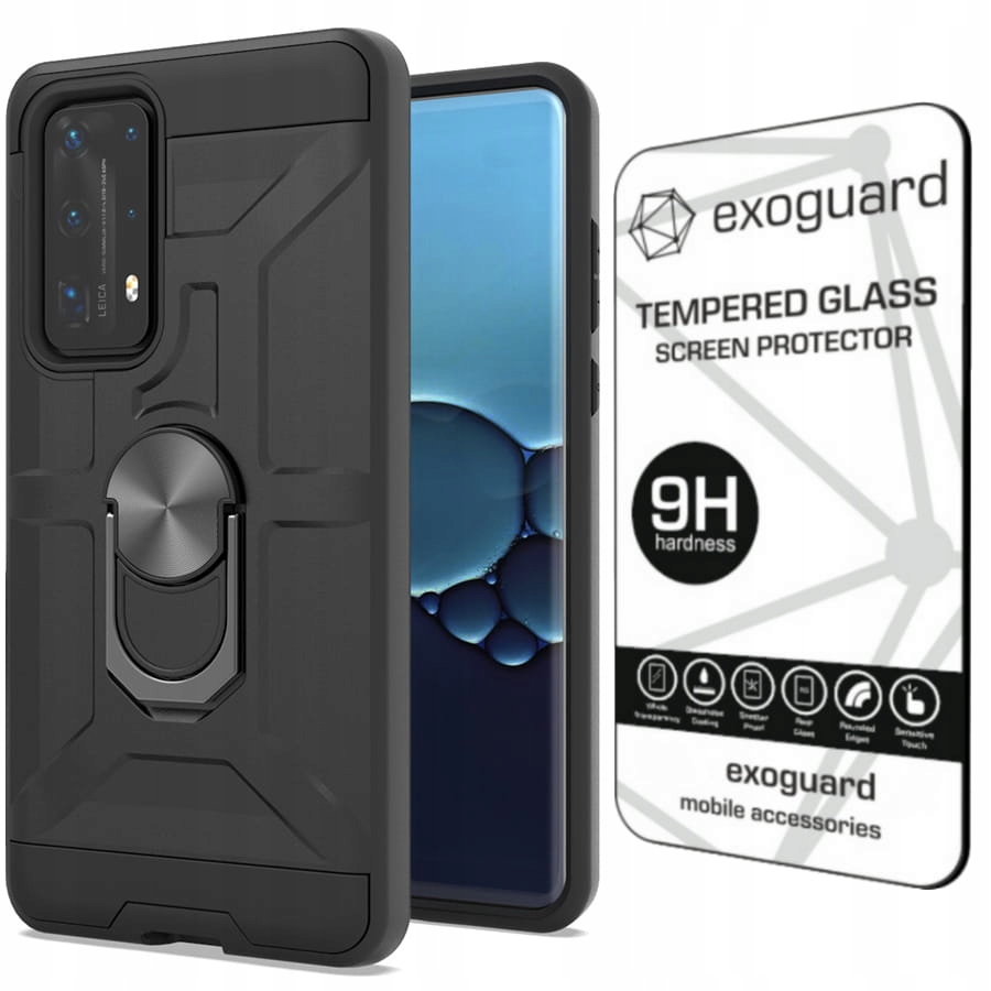 

Exoguard - Case Etui Pancerne+szkło do Huawei P40