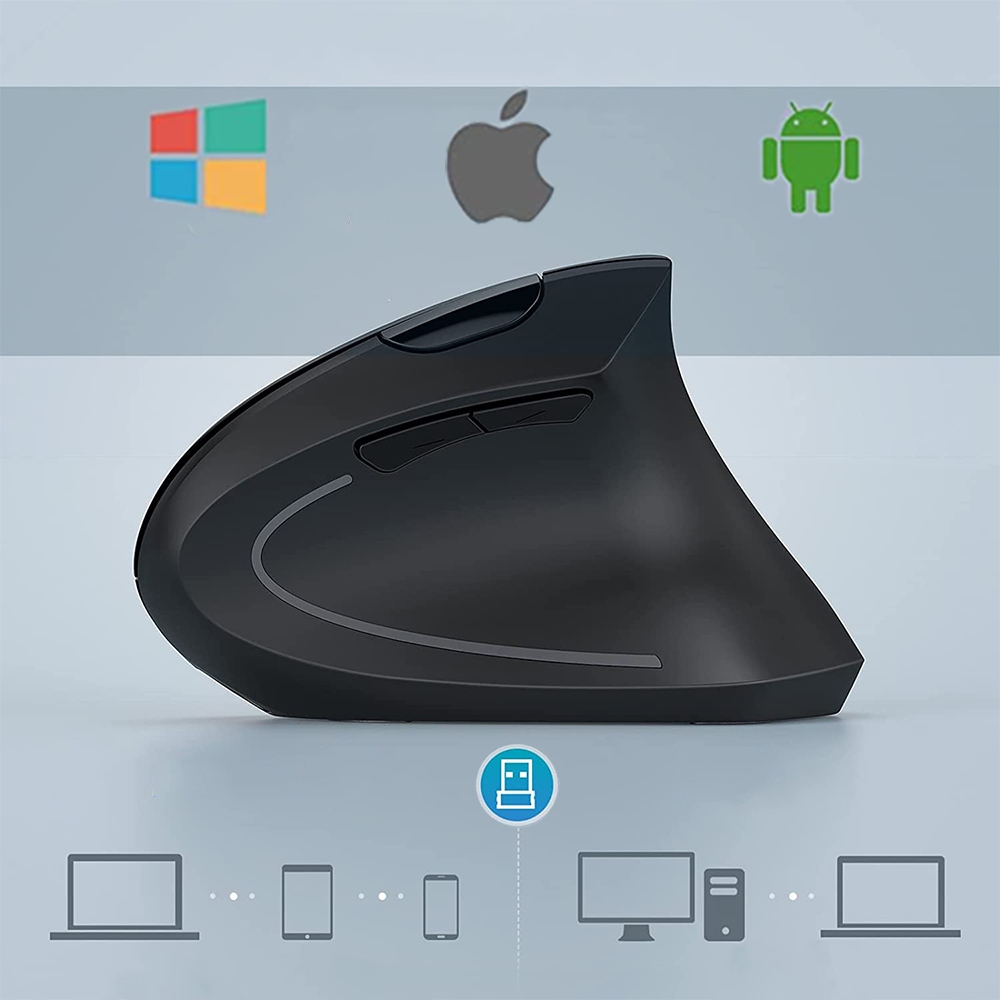 PIONOWA MYSZ WERTYKALNA MYSZKA BEZPRZEWODOWA ERGONOMICZNA DO KOMPUTERA PC Producent RALTEK