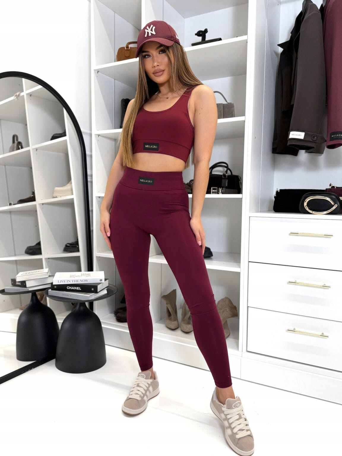 Modelovací Legíny Millagro Bordo Uni.