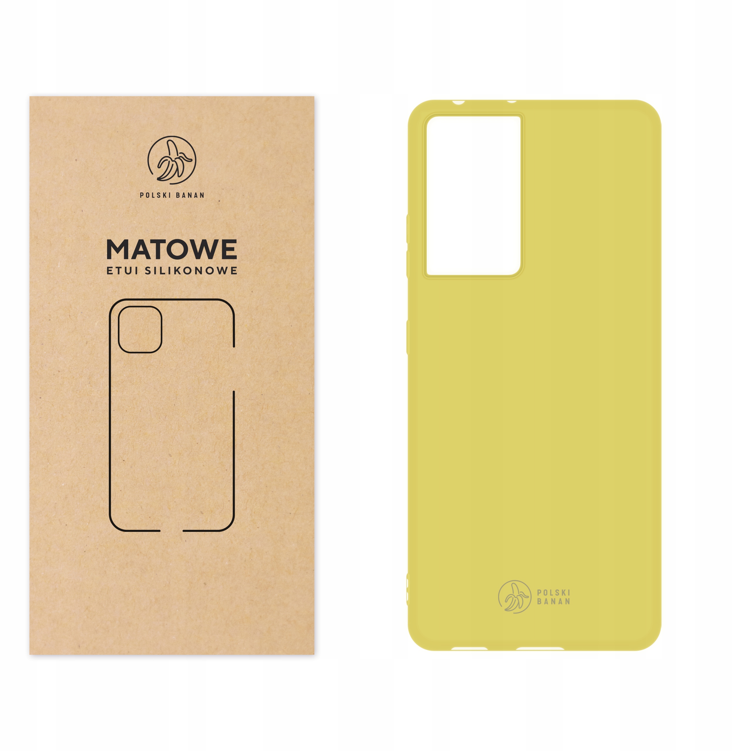 

Etui Matowe do Samsung S21 Ultra żółte