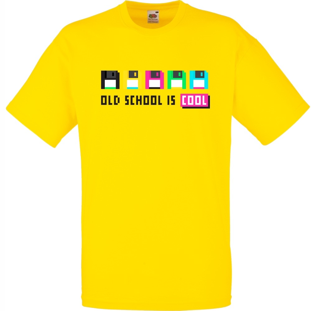 

Koszulka old school dyskietki XXL żółta jaskrawa