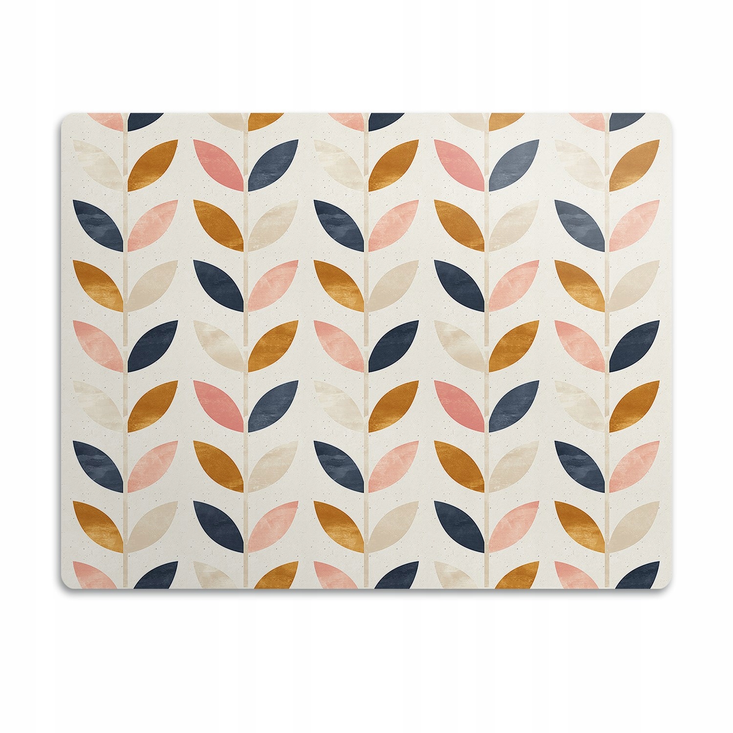 Levně Voděodolná podložka pod misku Barevné lístky 90x60 cm