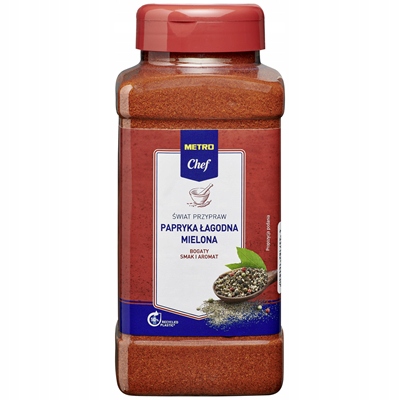 Levně Metro Chef Jemná mletá paprika 500 g – aromatická koření na maso