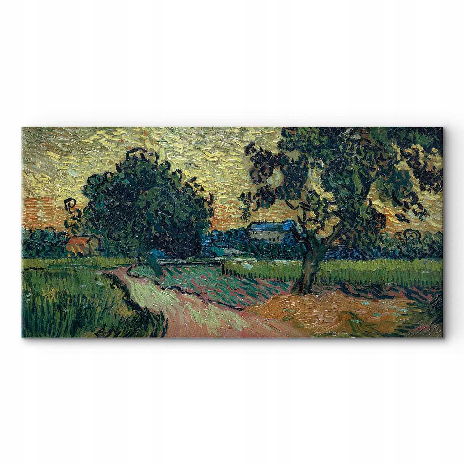 Obraz na plátně canvas Vincent Van Gogh Krajina za soumraku 120x60 cm