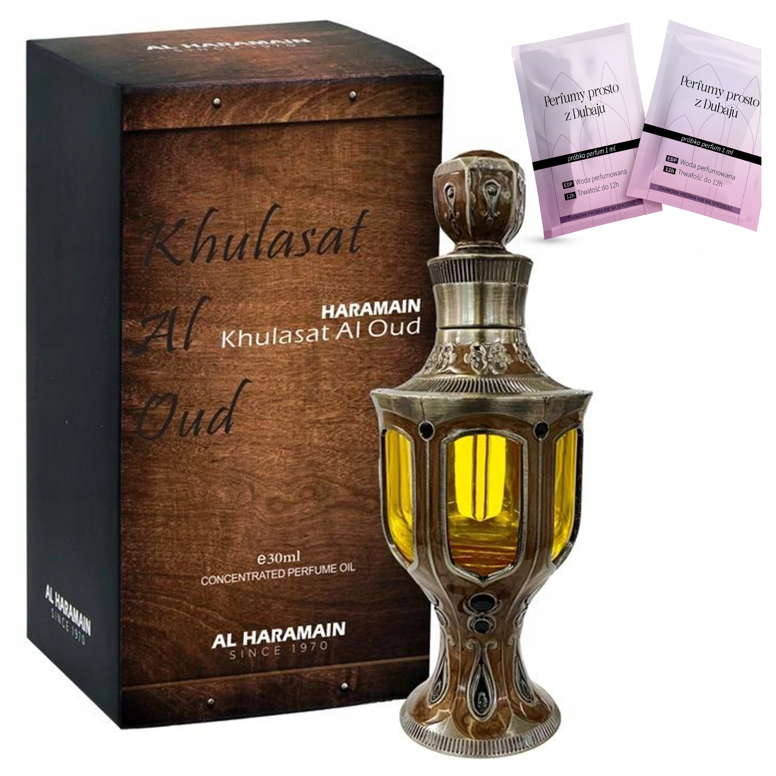 Parfém Pánské Al Haramain Khulasat Al Oud Silné Dřevité Kožené Vzorky