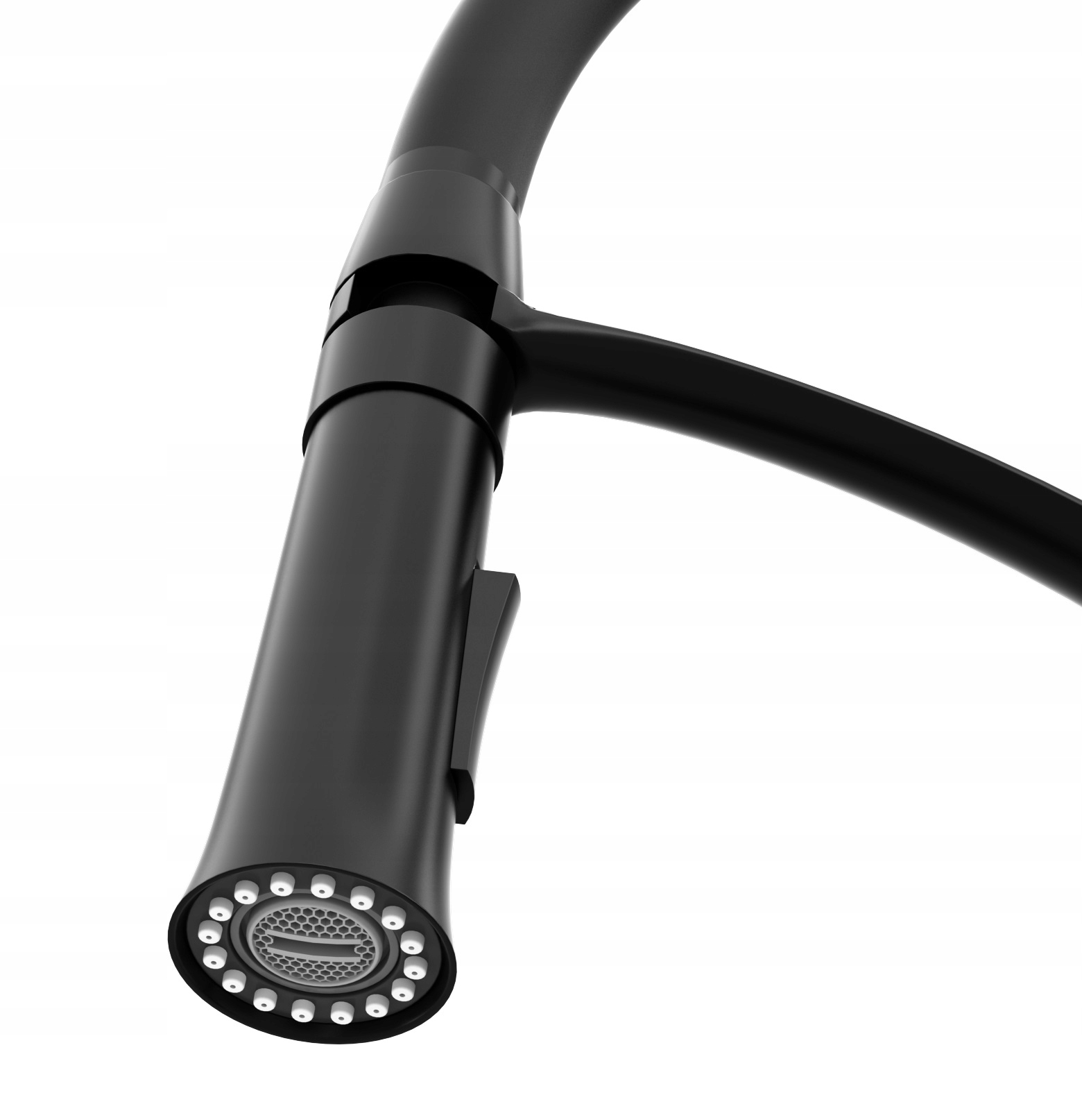 ZLEWOZMYWAK jednokomorowy GRANITOWY czarny ociekaczem kran + syfon TASOS Krótszy bok 44 cm