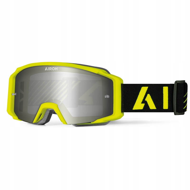 Gogle Cross Enduro Airoh Blast XR1 Yellow Żółty Srebrna Lustrzanka