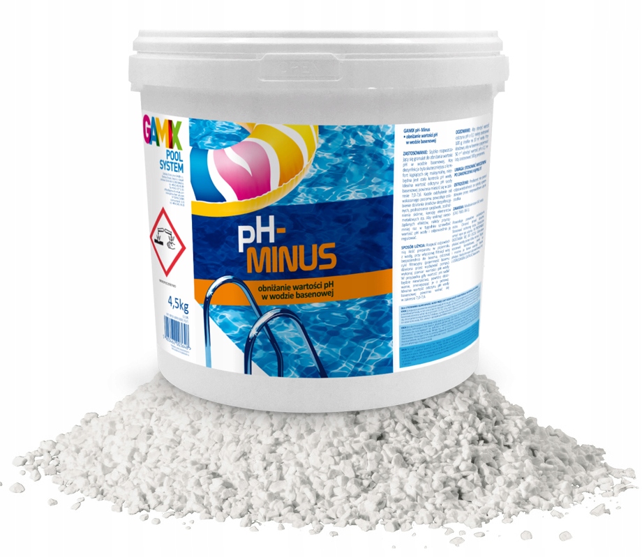 

Ph- Minus Do Basenu Obniża Ph Wody 4,5KG Gamix