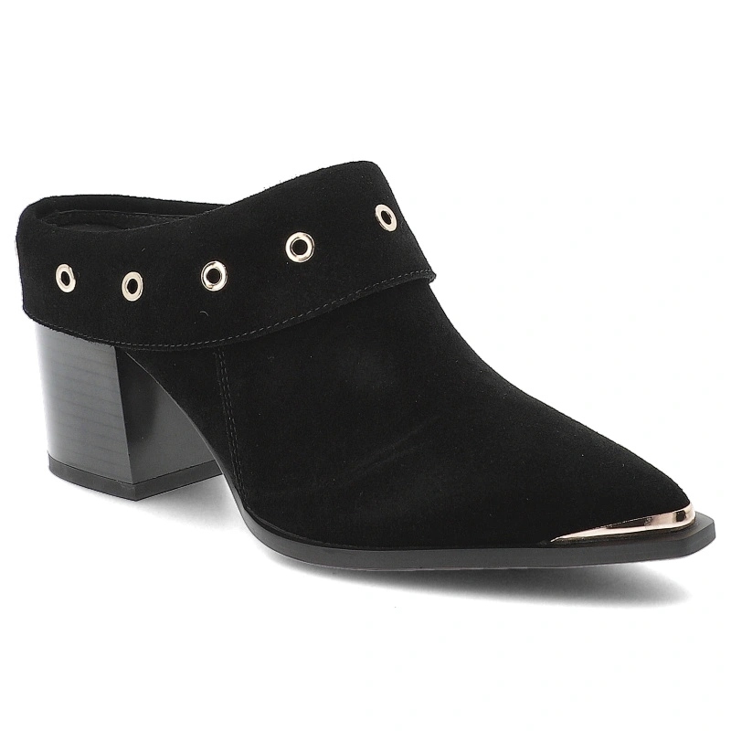 Nazouváky pantofle S.Barski, černé, CR61-3059