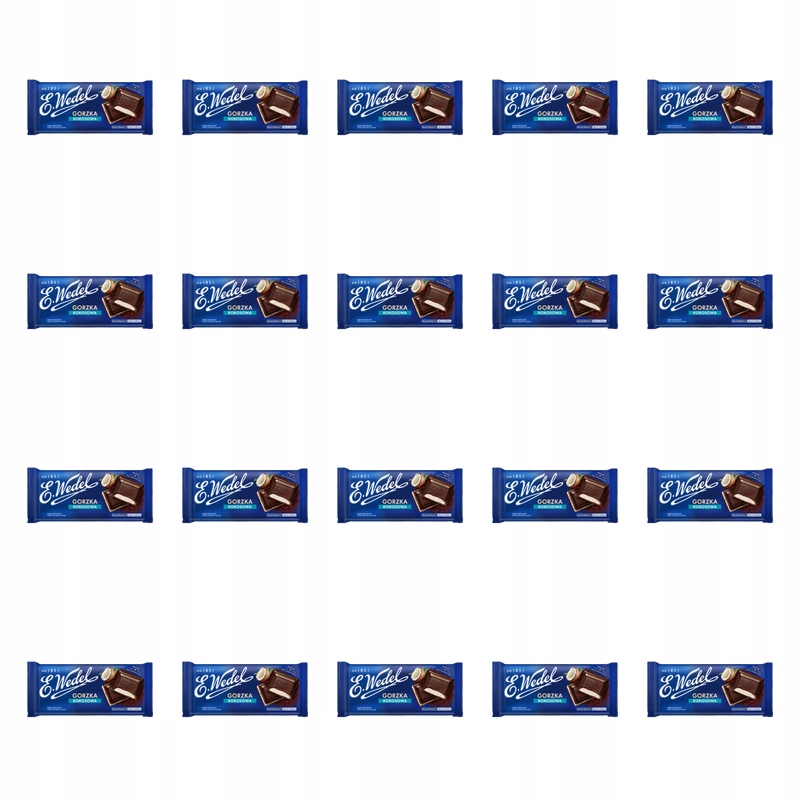 E. Wedel Hořká Čokoláda Kokosová 100 g X20