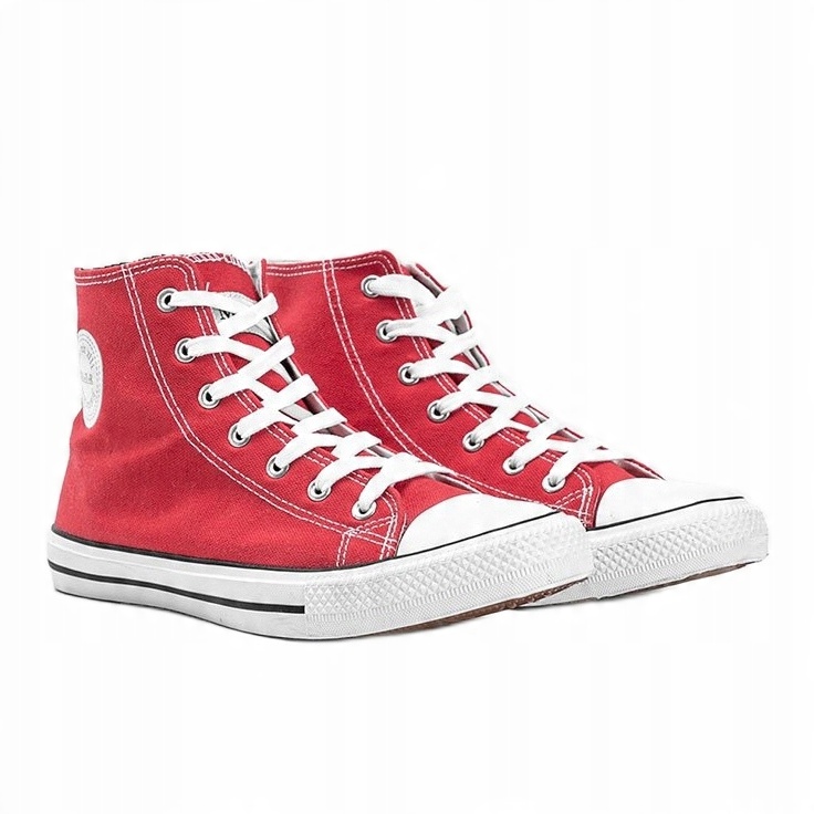 

Czerwone Tkanina Buty Mężczyźni Trampki r.43