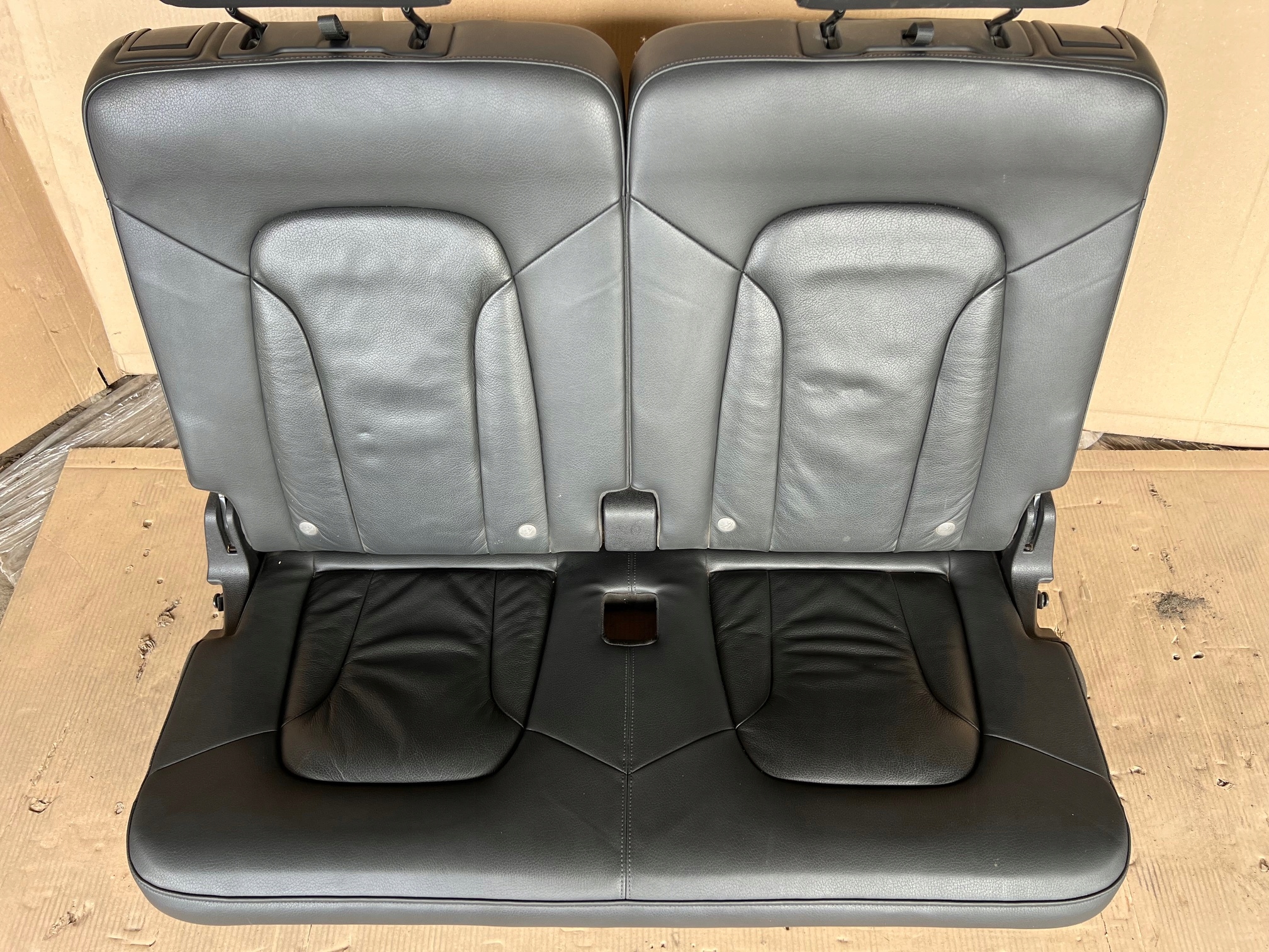 AUDI Q7 4L Sitze Sitz Sitz III 3 RZAD Leder schwarze