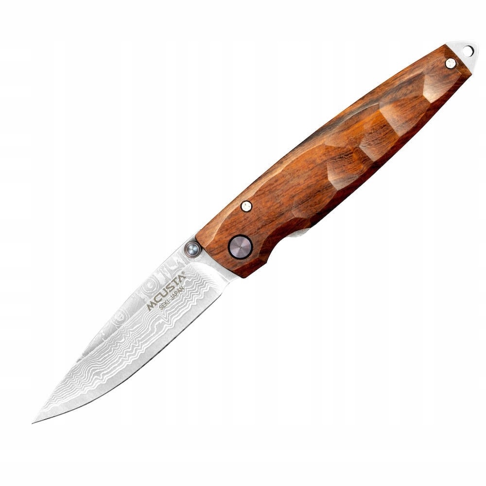 Mcusta Zanmai Shinra Emotion 2 Iron Wood Damascus Japonský Nůž 6 cm