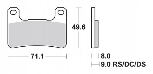 Sbs Brzdové Doštičky KH379 Racing Dual Carbon Farba Čierna Vhodné Pre: Suzuk